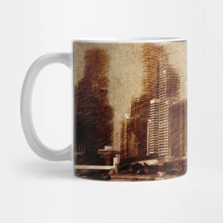 Vintage skyline of Singapore Mug